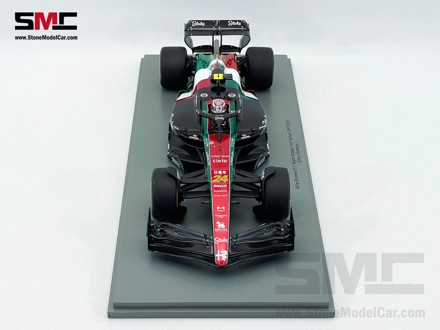 Alfa Romeo F1 C43 #24 Zhou Guanyu Italian GP 2023 Special Livery Spark 1:18 18S971