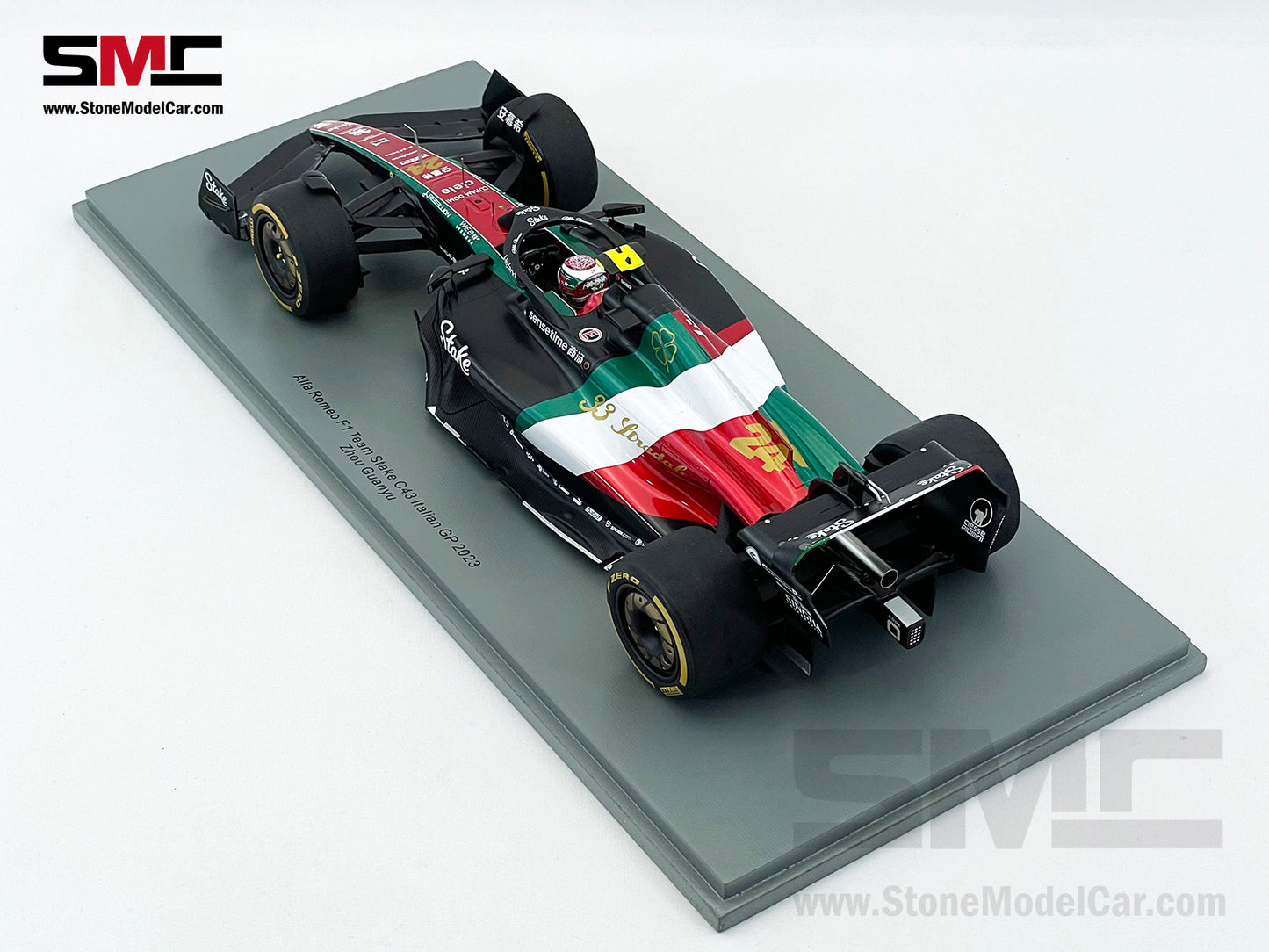 Alfa Romeo F1 C43 #24 Zhou Guanyu Italian GP 2023 Special Livery Spark 1:18 18S971
