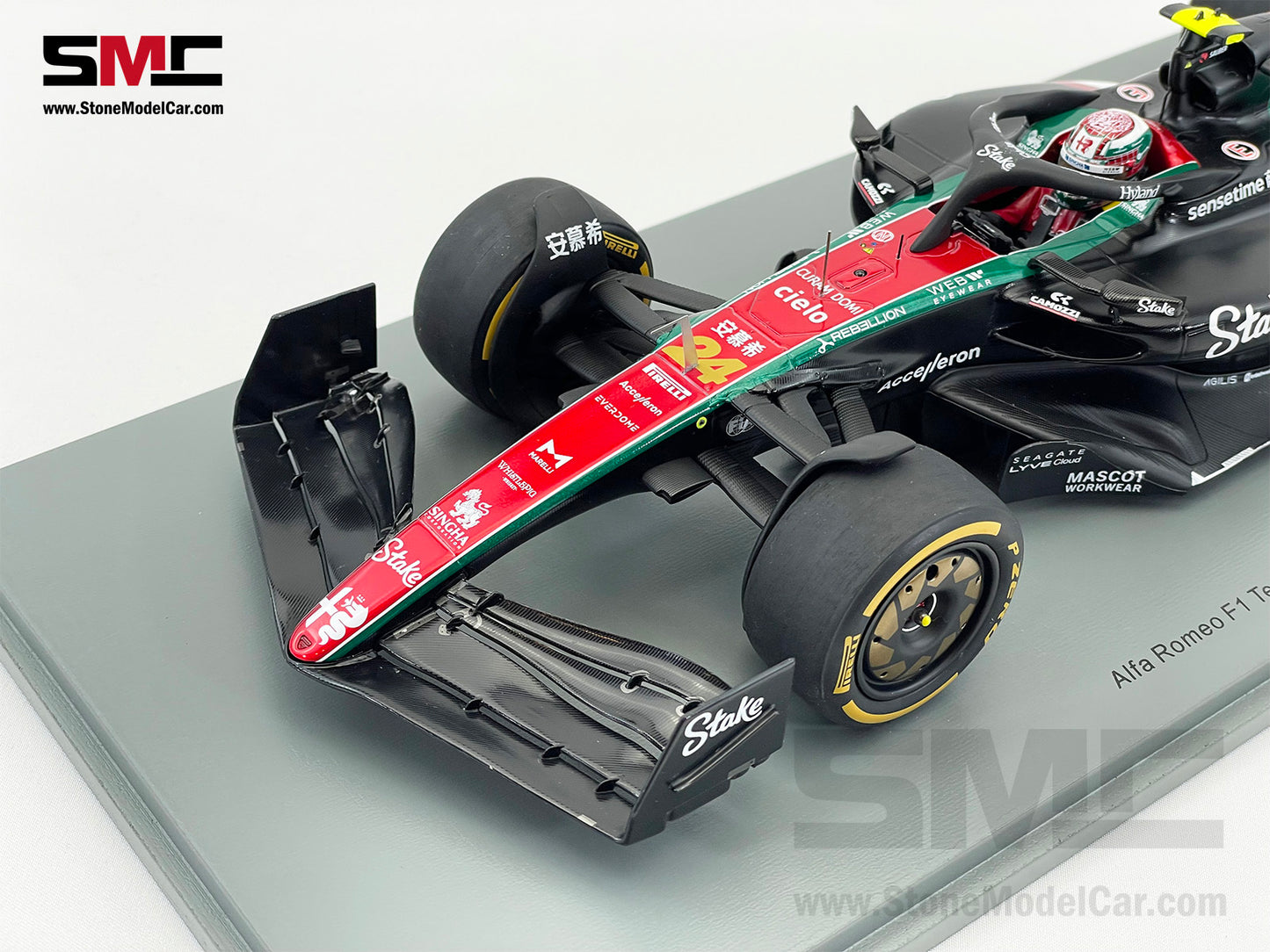 Alfa Romeo F1 C43 #24 Zhou Guanyu Italian GP 2023 Special Livery Spark 1:18 18S971
