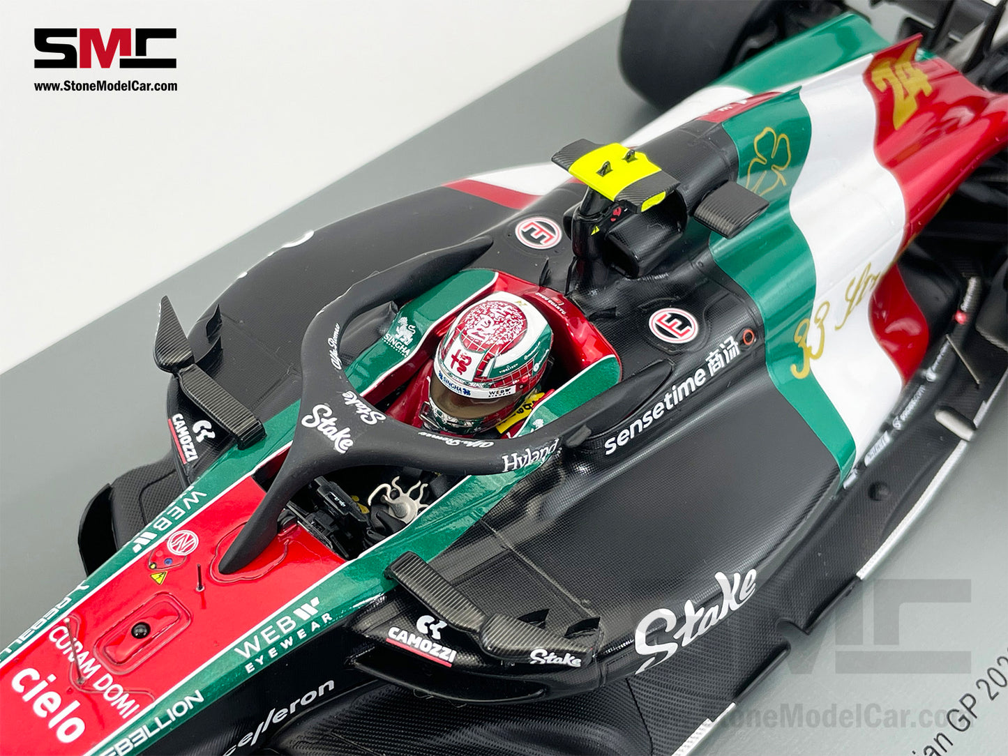Alfa Romeo F1 C43 #24 Zhou Guanyu Italian GP 2023 Special Livery Spark 1:18 18S971