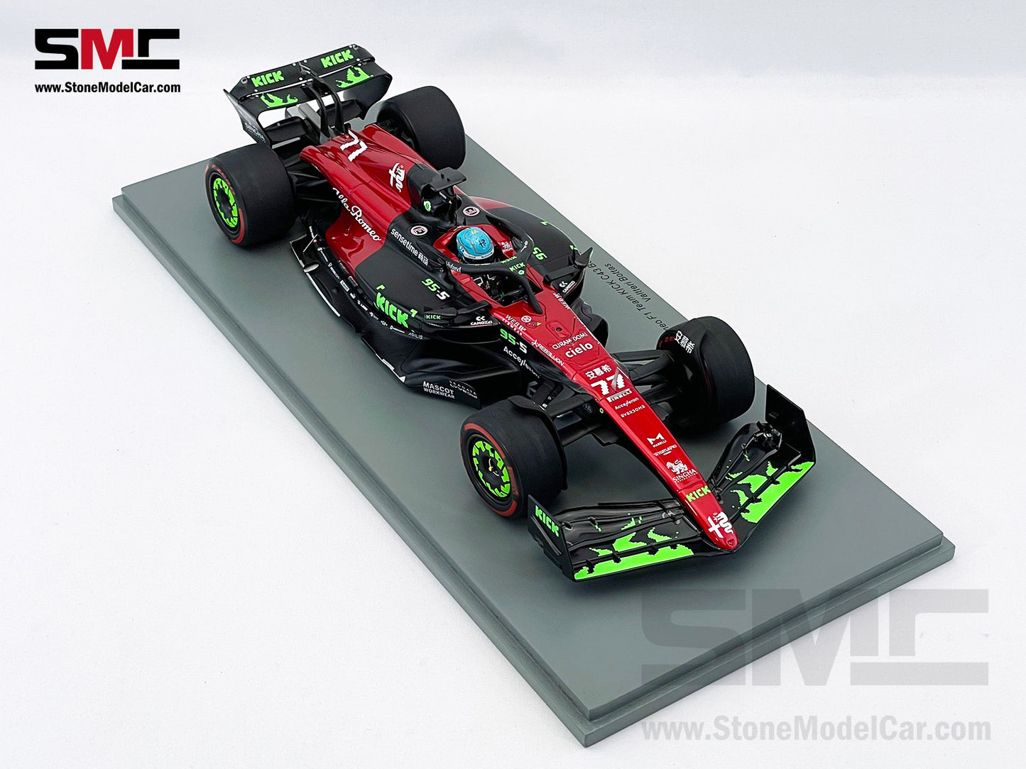 Alfa Romeo F1 C43 #77 Valtteri Bottas Belgian GP 2023 Special Livery Spark 1:18 18S962