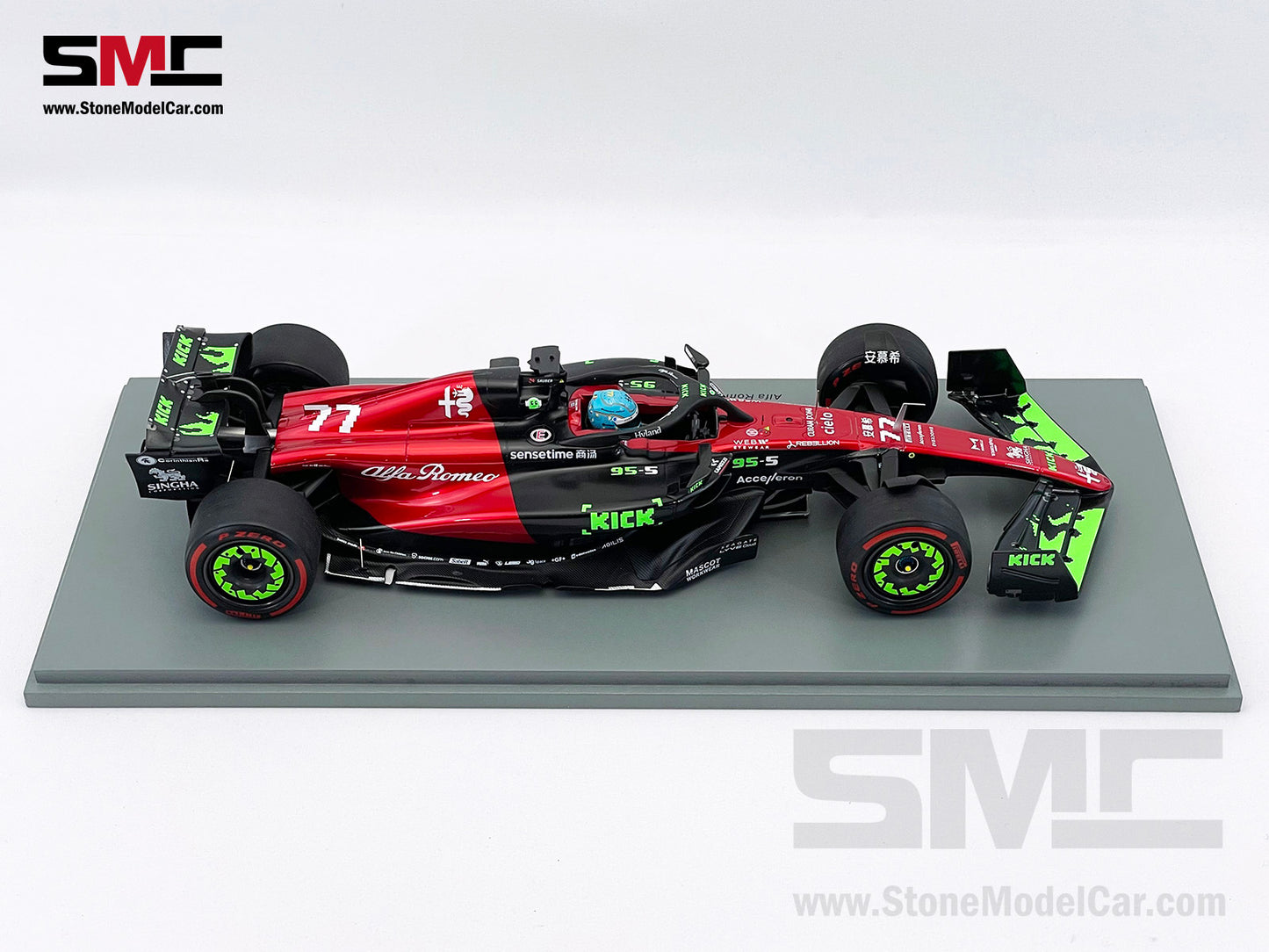 Alfa Romeo F1 C43 #77 Valtteri Bottas Belgian GP 2023 Special Livery Spark 1:18 18S962