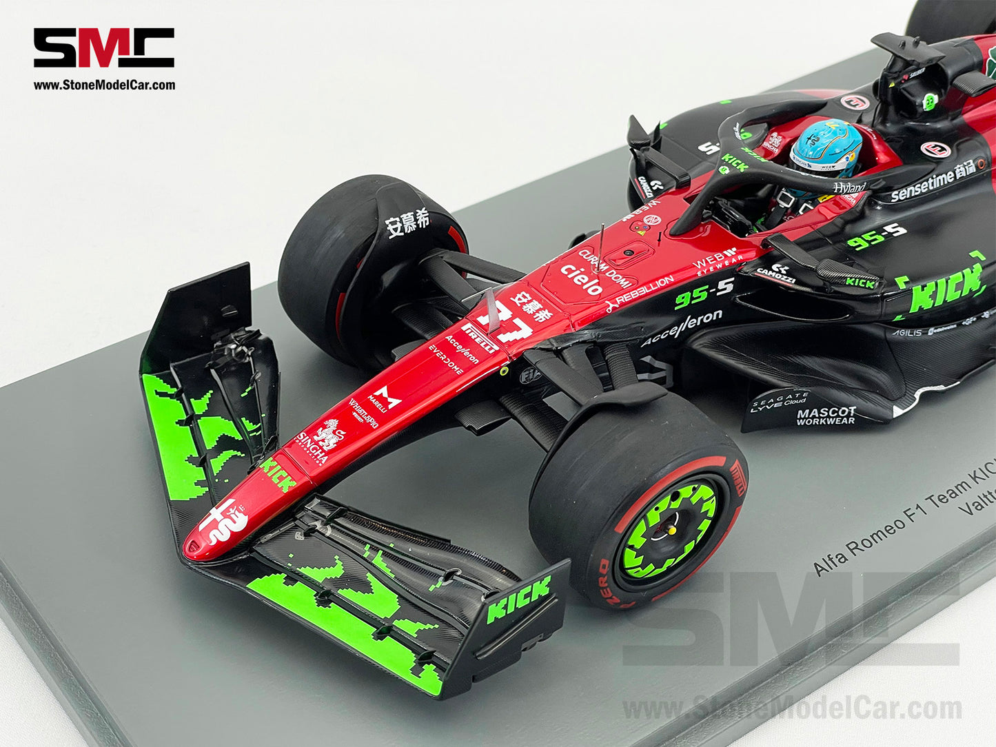 Alfa Romeo F1 C43 #77 Valtteri Bottas Belgian GP 2023 Special Livery Spark 1:18 18S962