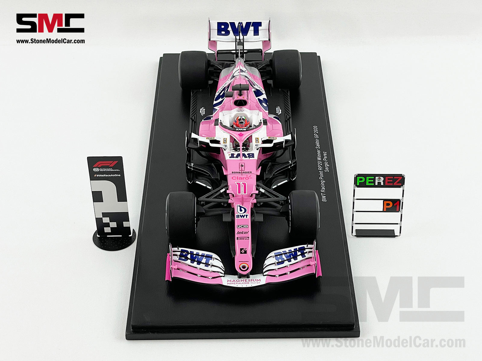 1:18 Spark BWT Racing Point F1 RP20 #11 Sergio Perez Sakhir 2020 1st C ...