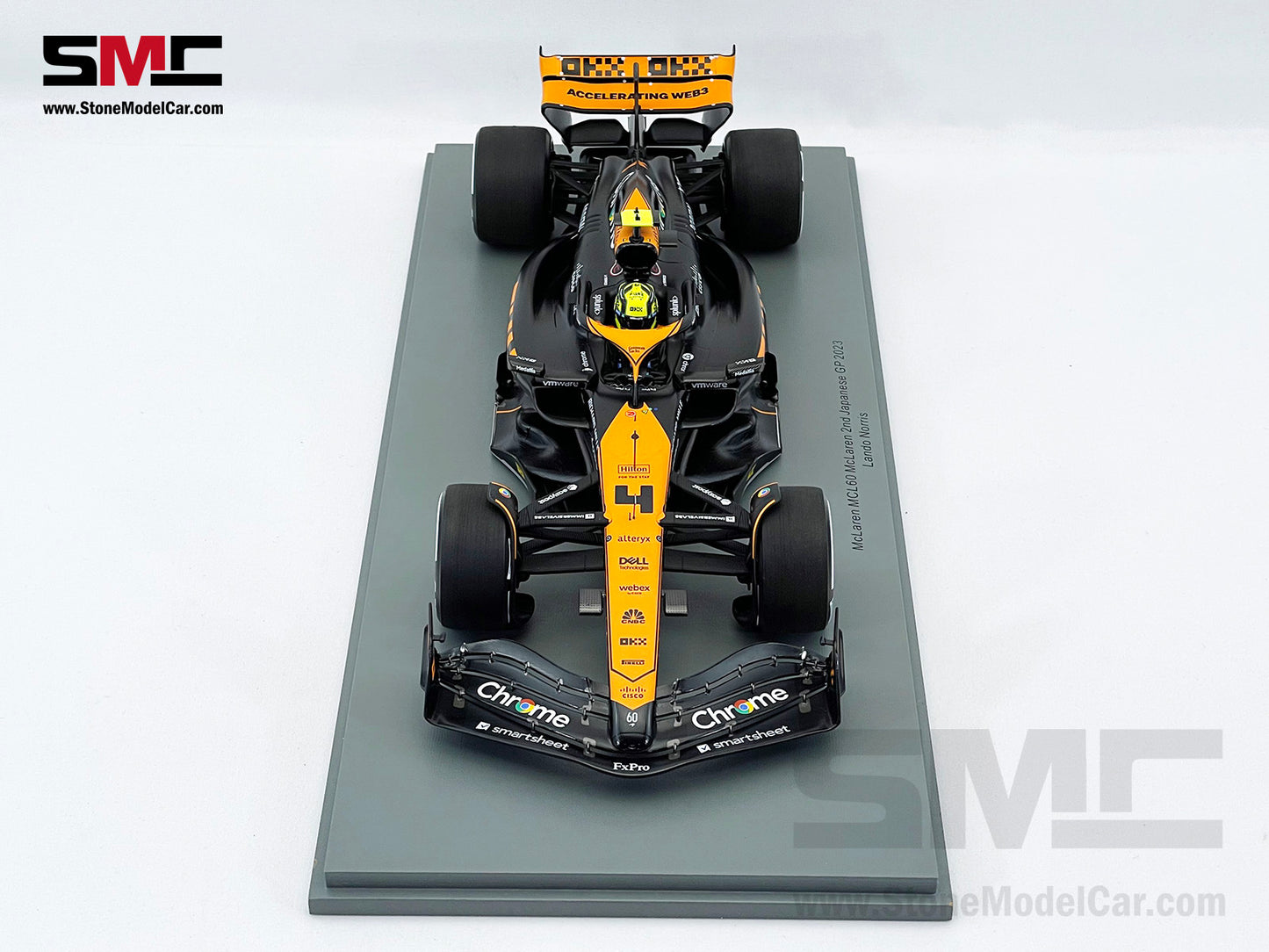 McLaren F1 MCL60 #4 Lando Norris 2nd Japanese GP 2023 Special Livery Spark 1:18 18S966