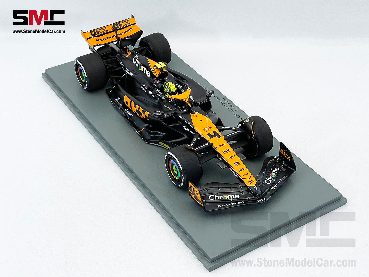 McLaren F1 MCL60 #4 Lando Norris 2nd Japanese GP 2023 Special Livery Spark 1:18 18S966