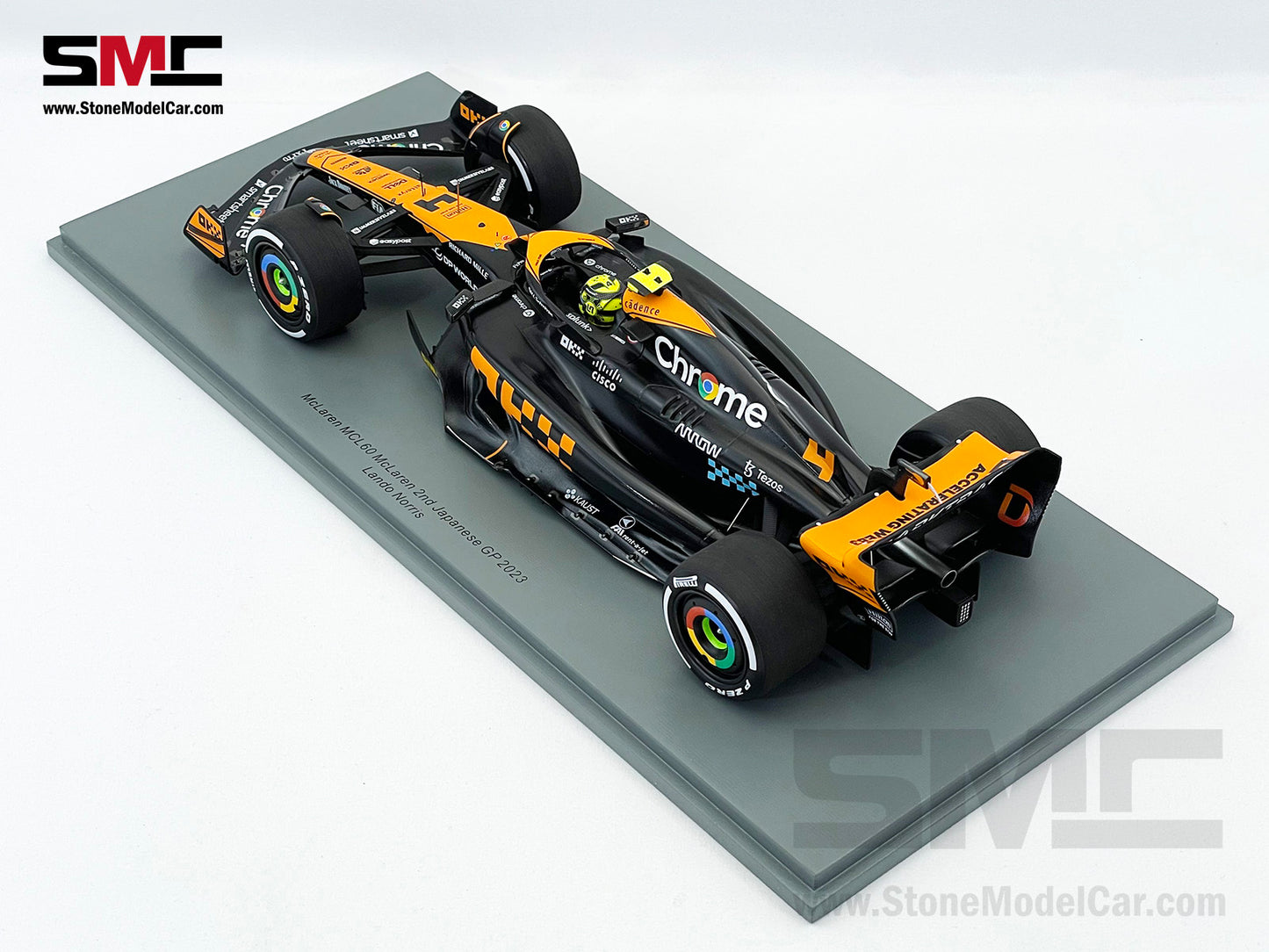McLaren F1 MCL60 #4 Lando Norris 2nd Japanese GP 2023 Special Livery Spark 1:18 18S966