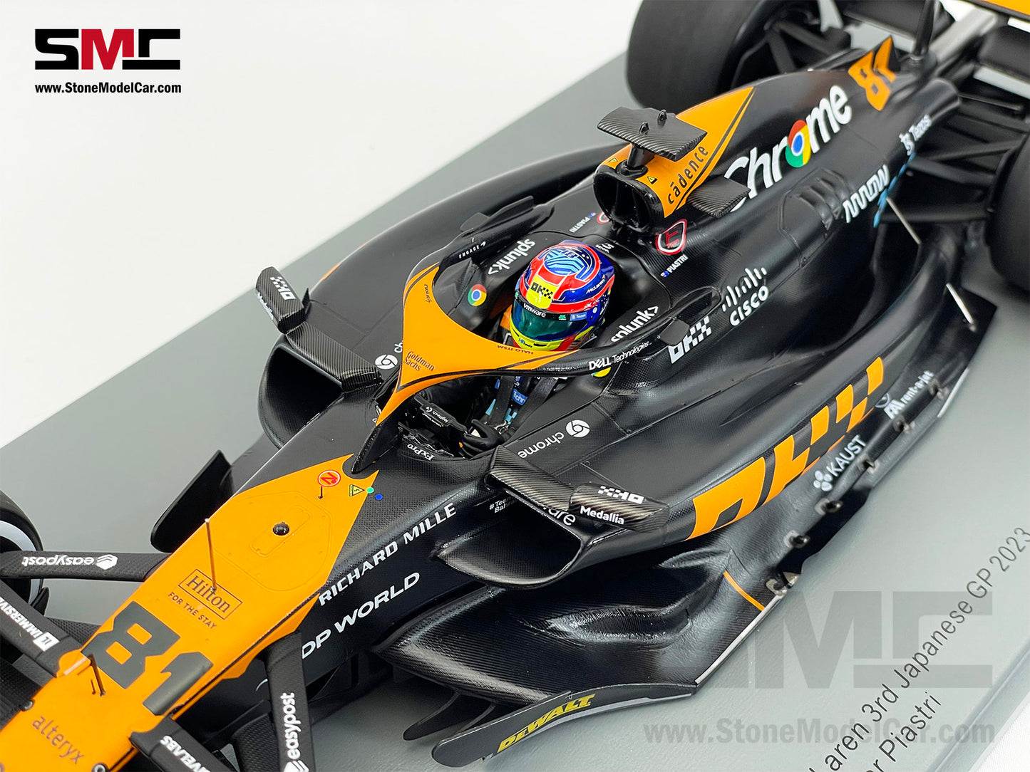 McLaren F1 MCL60 #81 Oscar Piastri 3rd Japanese GP 2023 Special Livery Spark 1:18 18S967