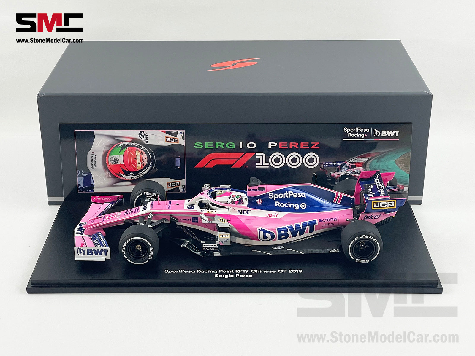 1:18 Spark BWT Racing Point RP19 #11 Sergio Perez Chinese GP 2019 F1 1 ...