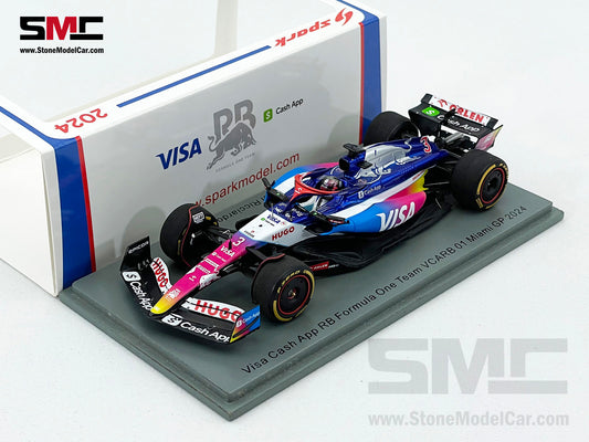 Visa Cash App RB F1 VCARB01 #3 Daniel Ricciardo Miami GP 2024 Special Livery Spark 1:43 S9535