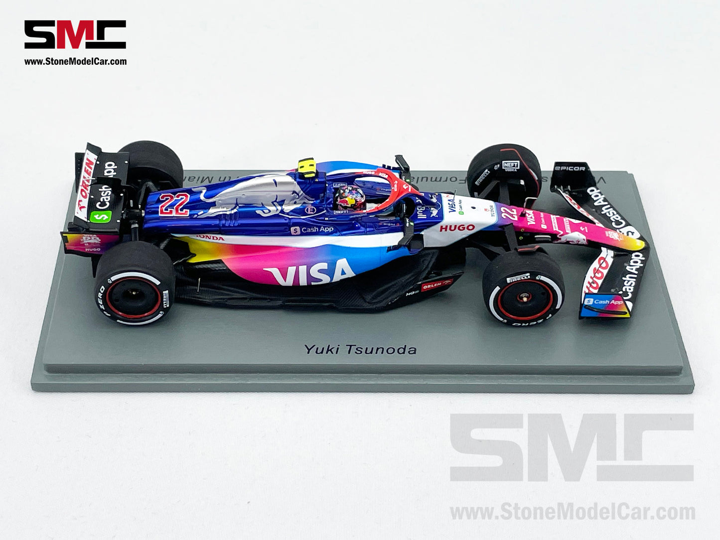 Visa Cash App RB F1 VCARB01 #22 Yuki Tsunoda Miami GP 2024 Special Livery Spark 1:43 S9534