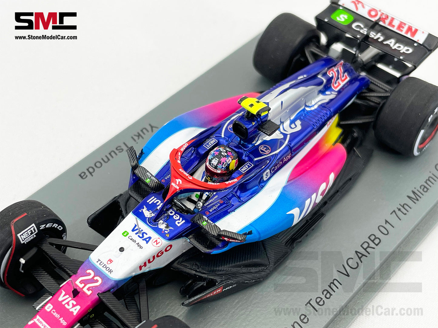 Visa Cash App RB F1 VCARB01 #22 Yuki Tsunoda Miami GP 2024 Special Livery Spark 1:43 S9534