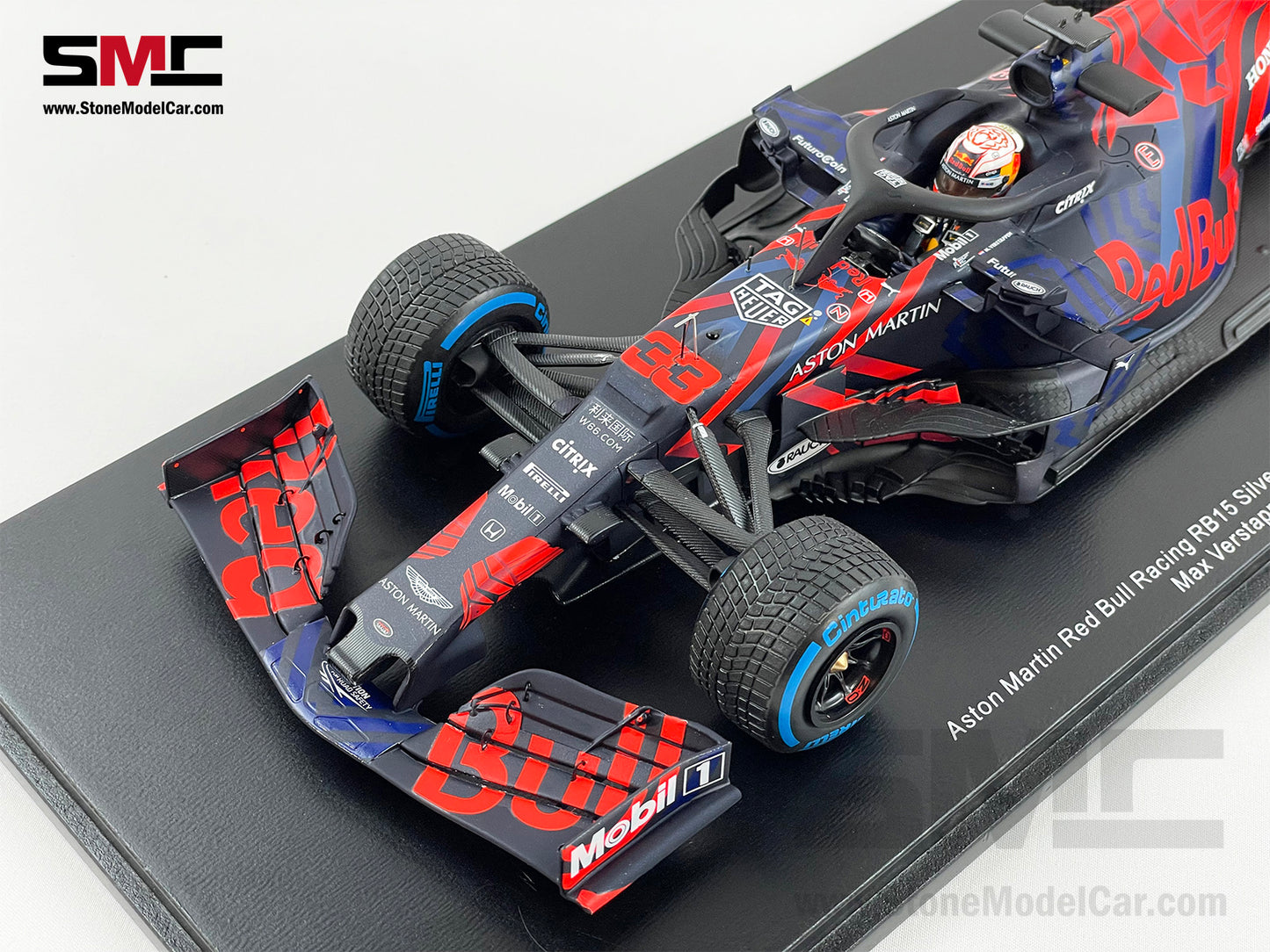 1:18 Spark Red Bull F1 RB15 33 Max Verstappen Silverstone Circuit Shakedown 2019