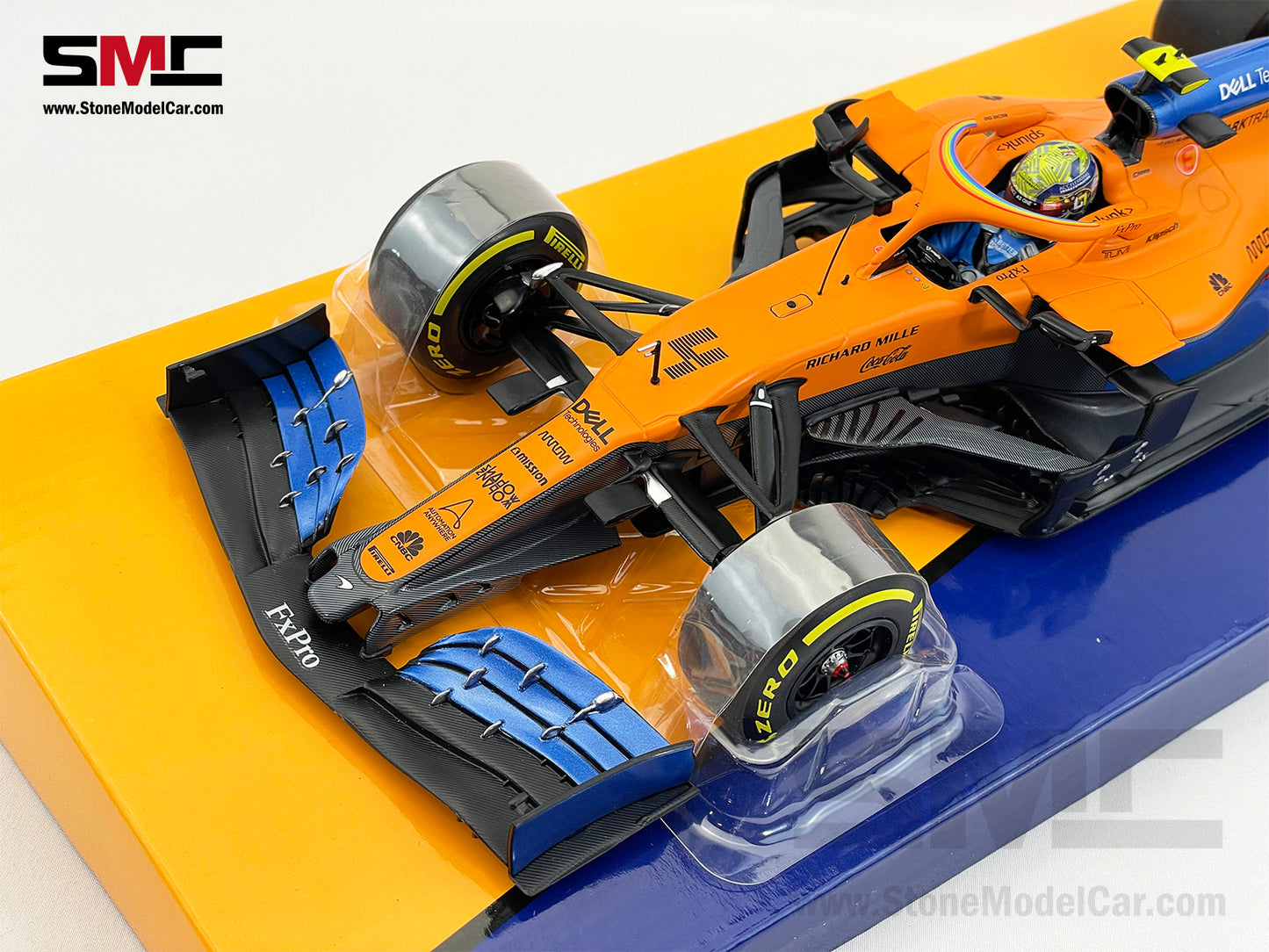 McLaren F1 MCL35 #4 Lando Norris Austrian 2020 1st Career Podium 1:18 MINICHAMPS Gift Box