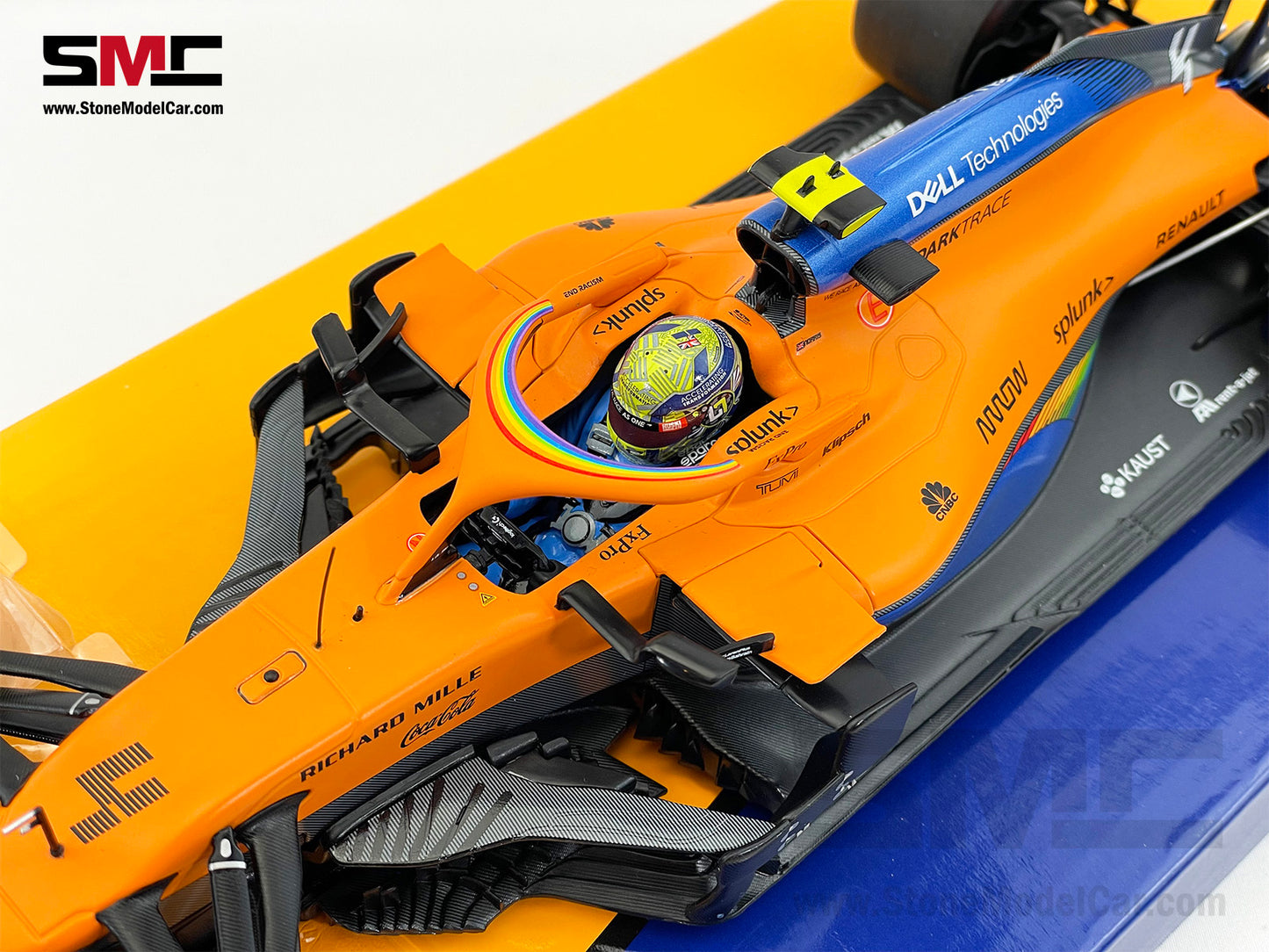 McLaren F1 MCL35 #4 Lando Norris Austrian 2020 1st Career Podium 1:18 MINICHAMPS Gift Box