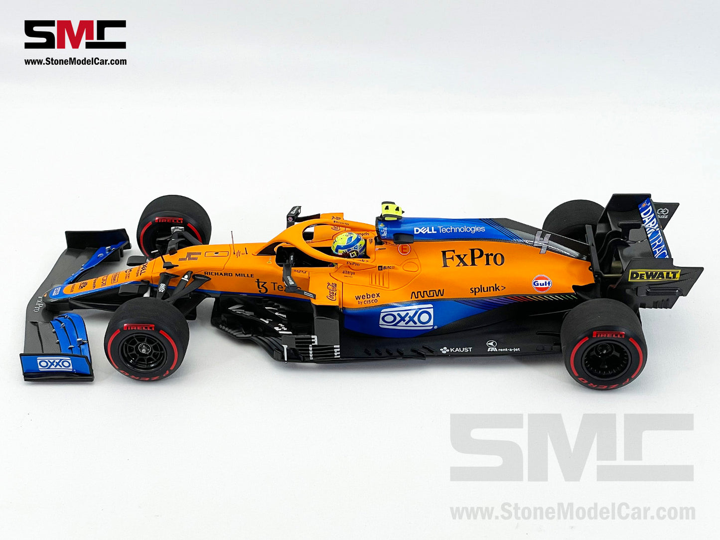 McLaren F1 MCL35M #4 Lando Norris Russia GP 2021 1st Career Pole 1:18 MINICHAMPS