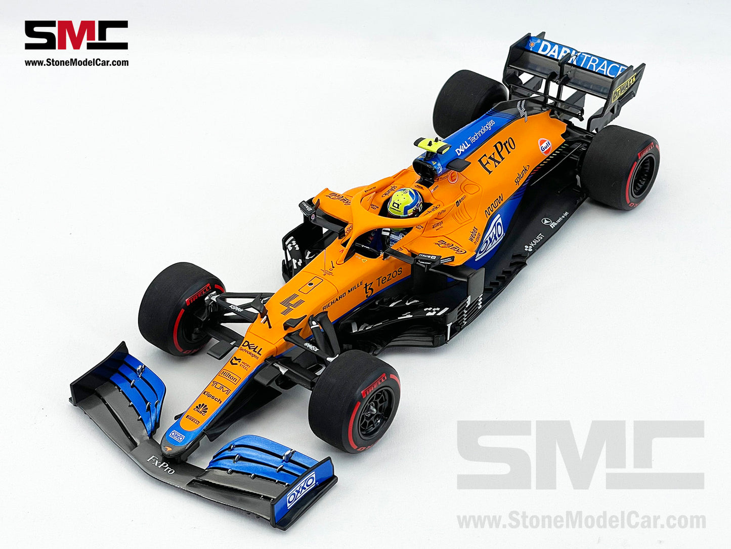 McLaren F1 MCL35M #4 Lando Norris Russia GP 2021 1st Career Pole 1:18 MINICHAMPS
