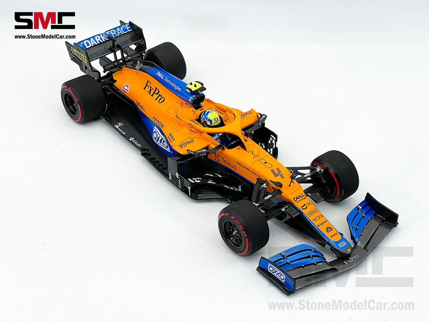 McLaren F1 MCL35M #4 Lando Norris Russia GP 2021 1st Career Pole 1:18 MINICHAMPS