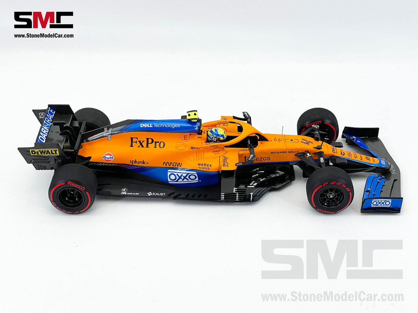 McLaren F1 MCL35M #4 Lando Norris Russia GP 2021 1st Career Pole 1:18 MINICHAMPS