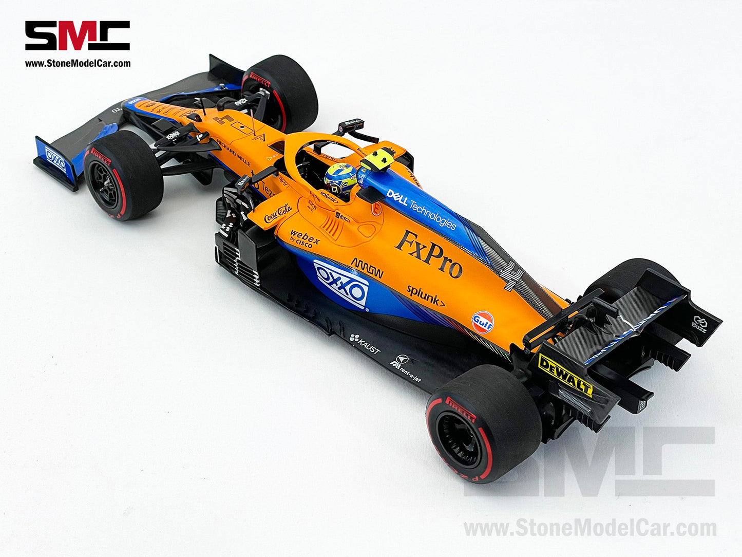 McLaren F1 MCL35M #4 Lando Norris Russia GP 2021 1st Career Pole 1:18 MINICHAMPS