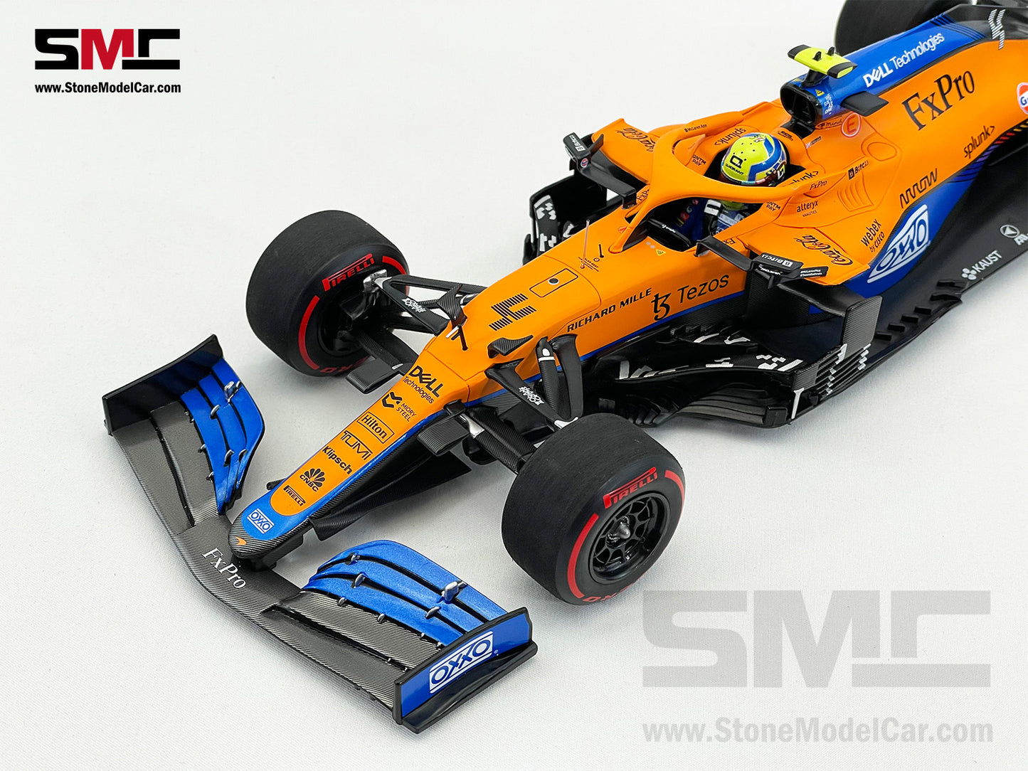 McLaren F1 MCL35M #4 Lando Norris Russia GP 2021 1st Career Pole 1:18 MINICHAMPS