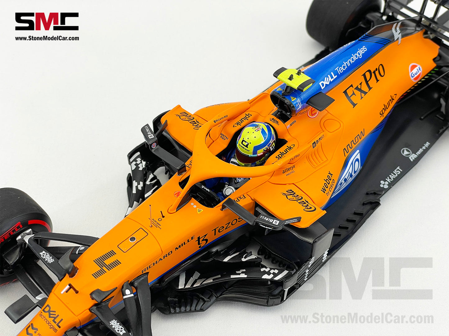McLaren F1 MCL35M #4 Lando Norris Russia GP 2021 1st Career Pole 1:18 MINICHAMPS