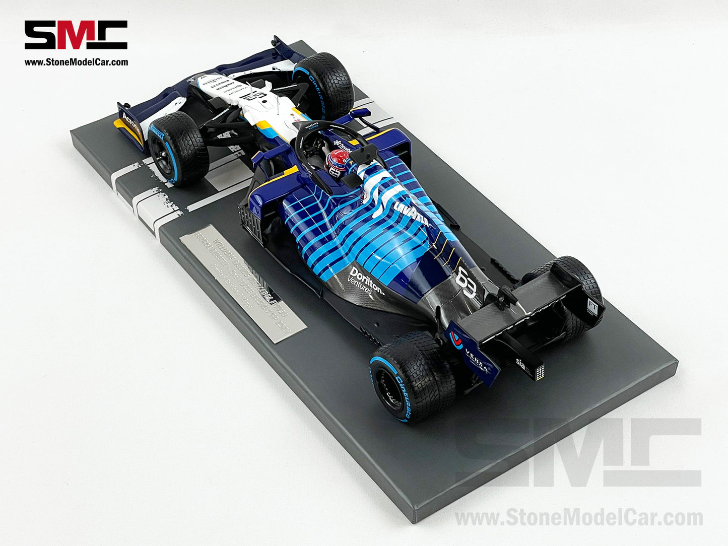 Williams F1 FW43B #63 George Russell Belgian GP 2021 1st Podium 1:18 MINICHAMPS