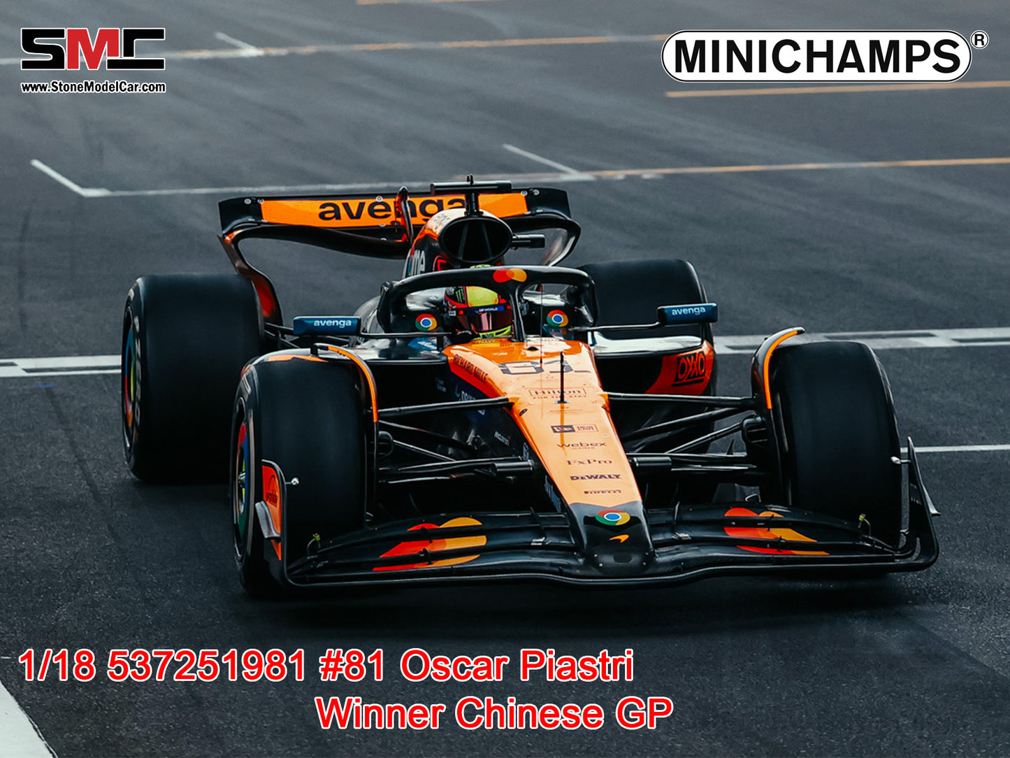 [Pre-Order] McLaren F1 MCL39 #81 Oscar Piastri Chinese GP 2025 Winner 1:18 MINICHAMPS