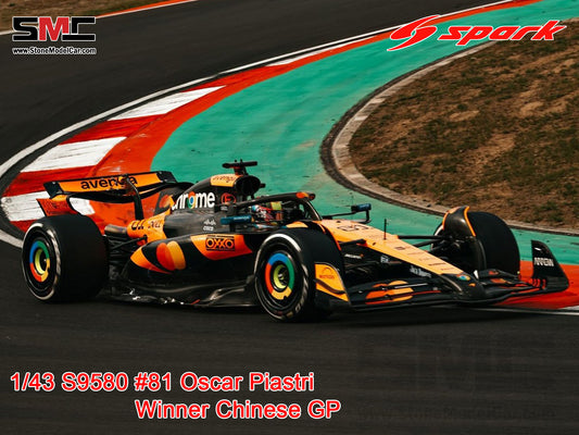 [Pre-Order] McLaren F1 MCL39 #81 Oscar Piastri Chinese GP 2025 Winner 1:43 Spark S9580