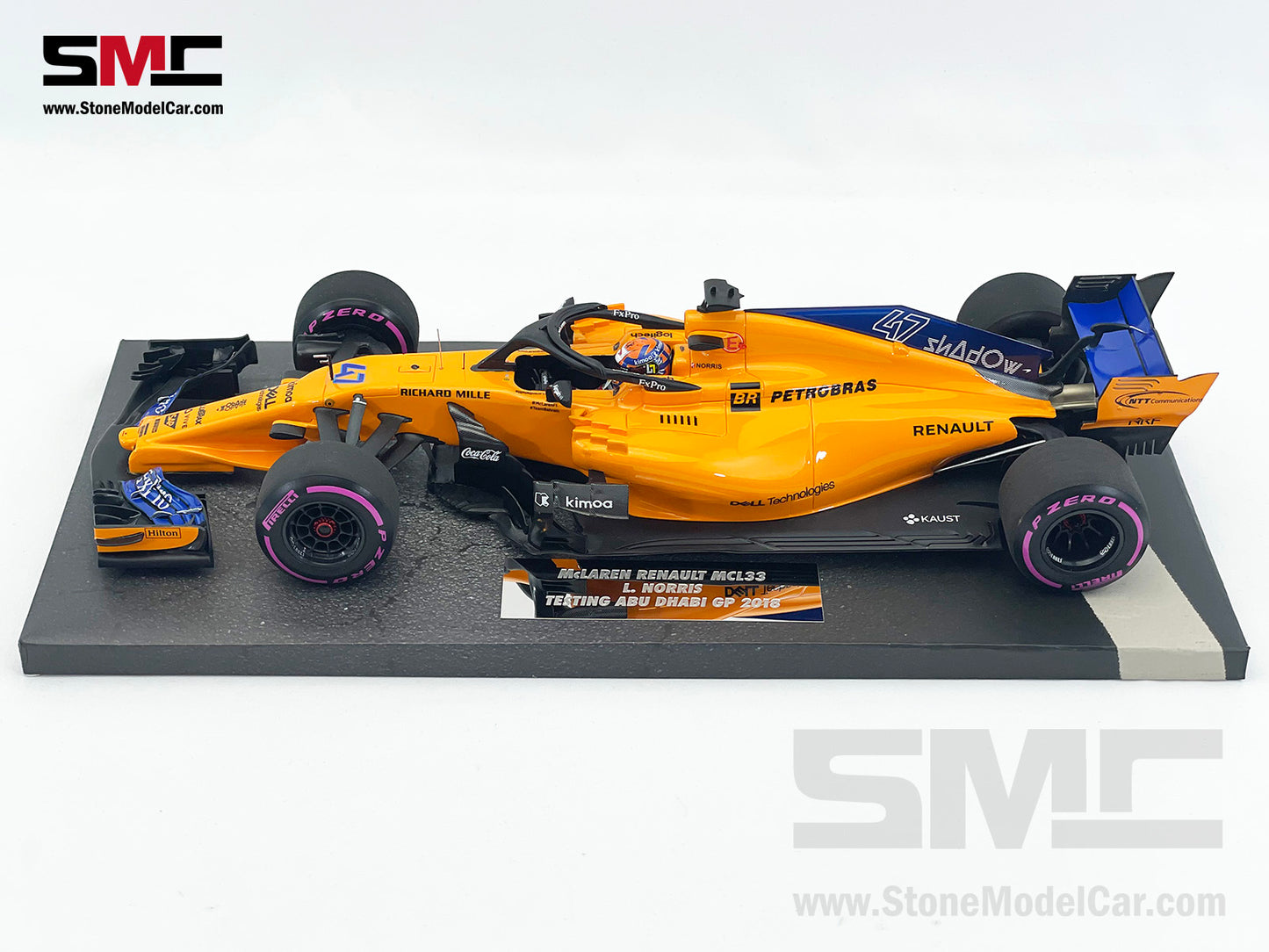 [Pre-Owned] McLaren F1 MCL33 #47 Lando Norris Abu Dhabi GP 2018 1st Test 1:18 MINICHAMPS