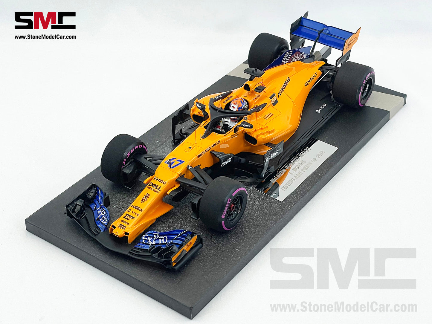 [Pre-Owned] McLaren F1 MCL33 #47 Lando Norris Abu Dhabi GP 2018 1st Test 1:18 MINICHAMPS