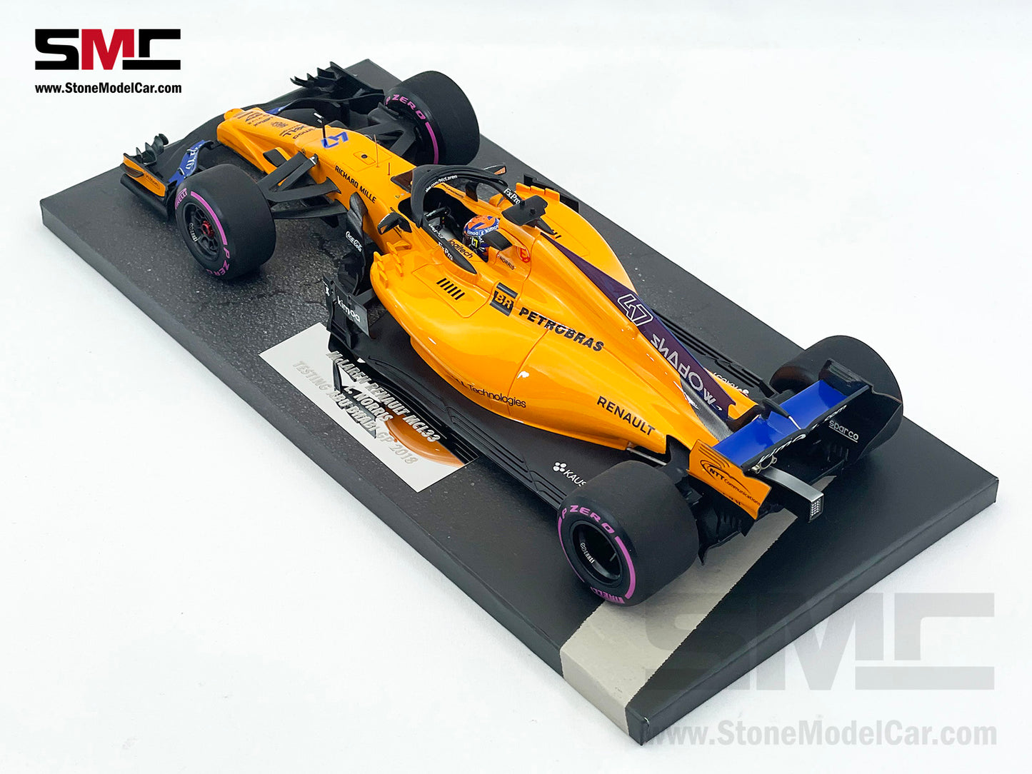 [Pre-Owned] McLaren F1 MCL33 #47 Lando Norris Abu Dhabi GP 2018 1st Test 1:18 MINICHAMPS