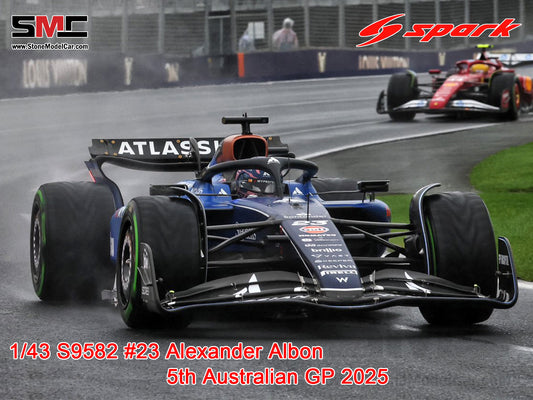 [Pre-Order] Williams F1 FW47 #23 Alexander Albon Australian GP 5th 2025 1:43 Spark S9582