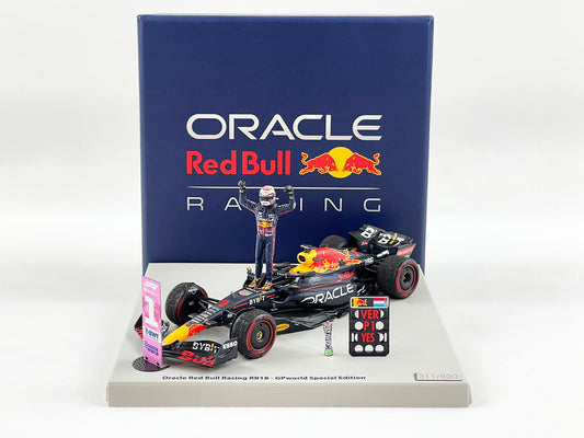 2022 F1 World Champion #1 Max Verstappen Red Bull RB18 Netherlands Dutch 1:43 Spark with Figure