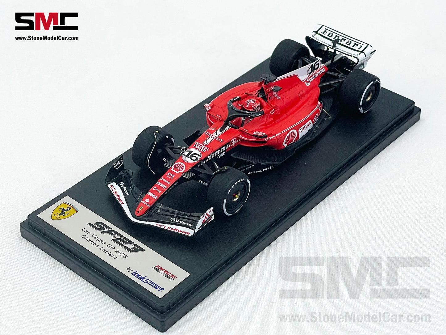 Ferrari F1 SF-23 #16 Charles Leclerc Las Vegas GP Pole 2023 Looksmart 1:43 LSF1049