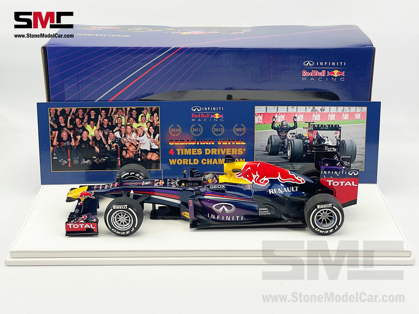 Red Bull F1 RB9 #1 Sebastian Vettel Indian GP 2013 4x Times World Champion 1:18 MINICHAMPS