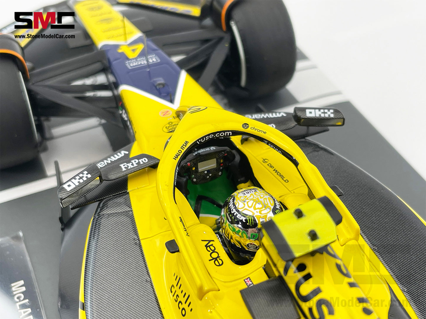 McLaren F1 MCL38 #4 Lando Norris 4th Monaco GP 2024 Special Livery 1:18 MINICHAMPS