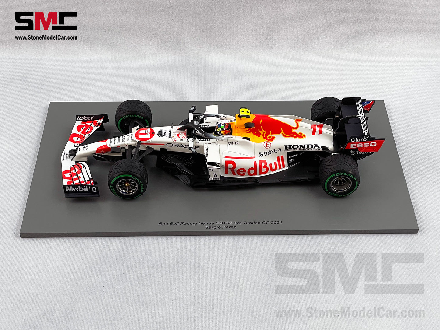 Red Bull F1 RB16B #11 Sergio Perez Turkish GP 3rd 2021 Special Livery 1:18 Spark