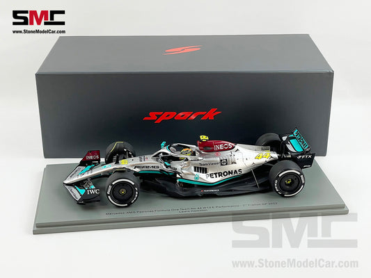 Mercedes F1 W13 #44 Lewis Hamilton French 2022 300th GP Race 1:18 Spark 18S769
