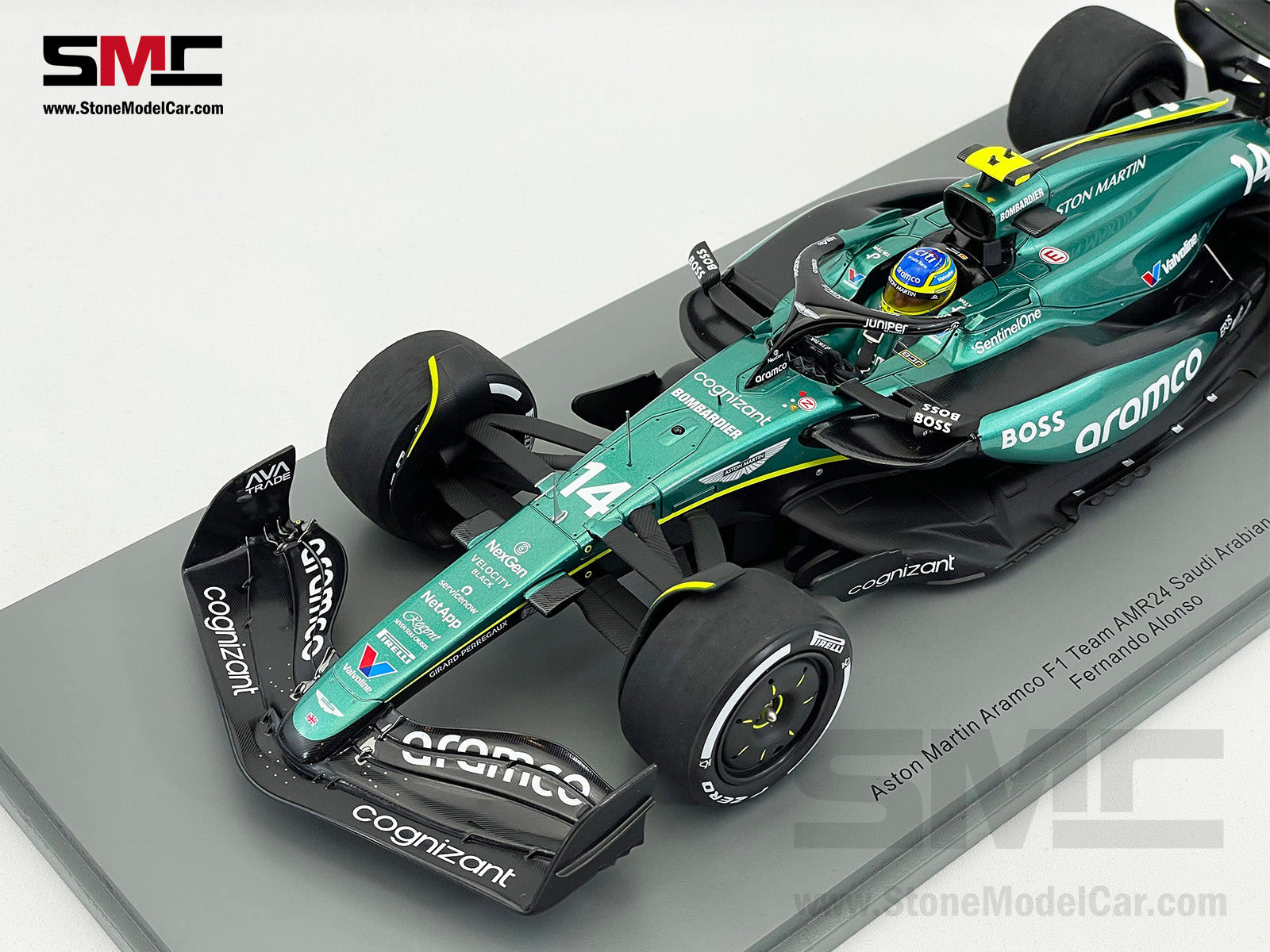 Spark 1:43 F. Alonso Aston Martin AMR24 #14 5ème Arabie Saoudite GP Formule 1 2024 S9529 Spark 1:43 F. Alonso Aston Martin AMR24 #14 5ème Arabie Saoudite GP Formule 1 2024 S9529