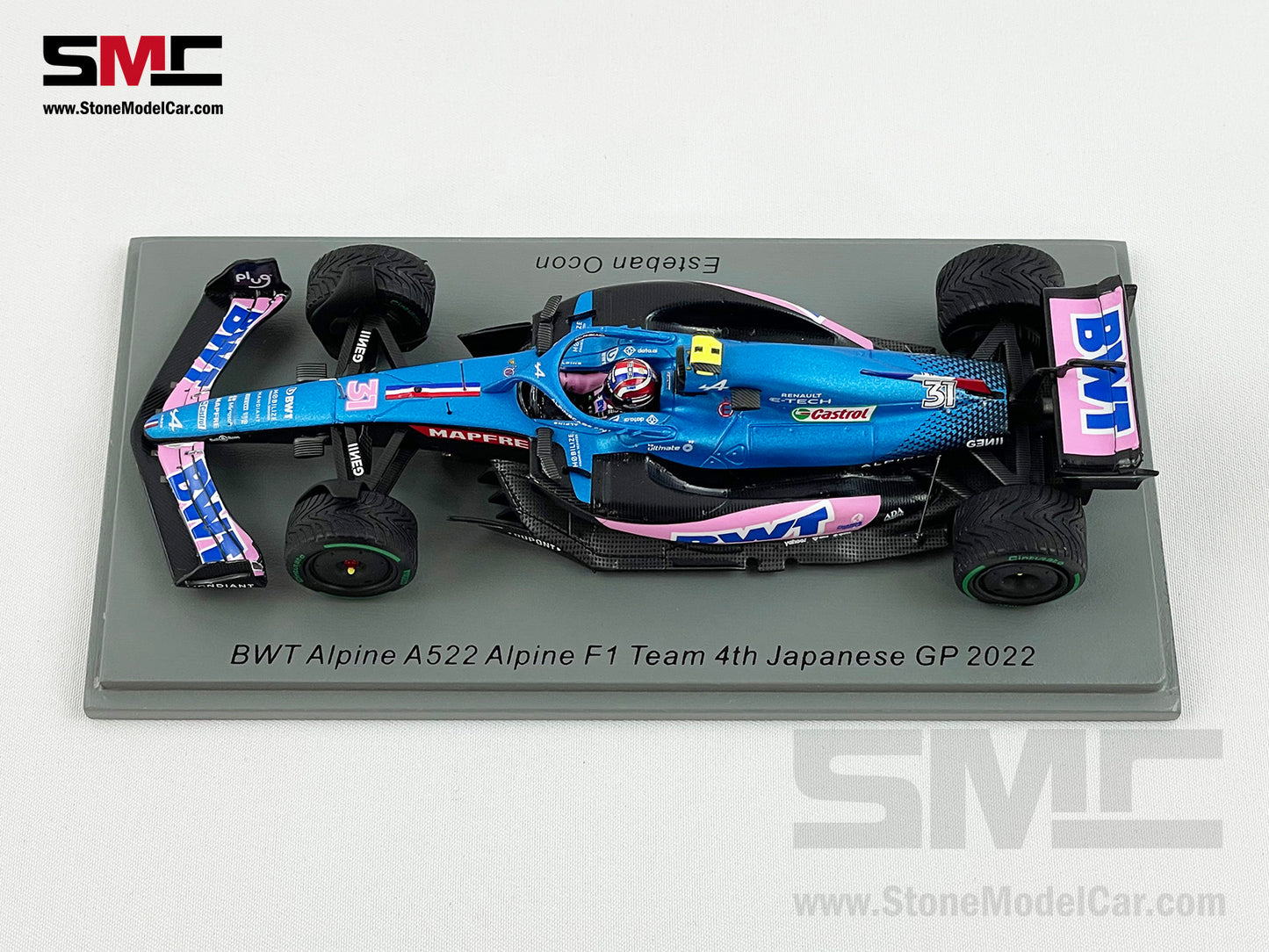 Alpine Renault BWT F1 A522 #31 Esteban Ocon Japan GP 4th 2022 1:43 Spark S8558