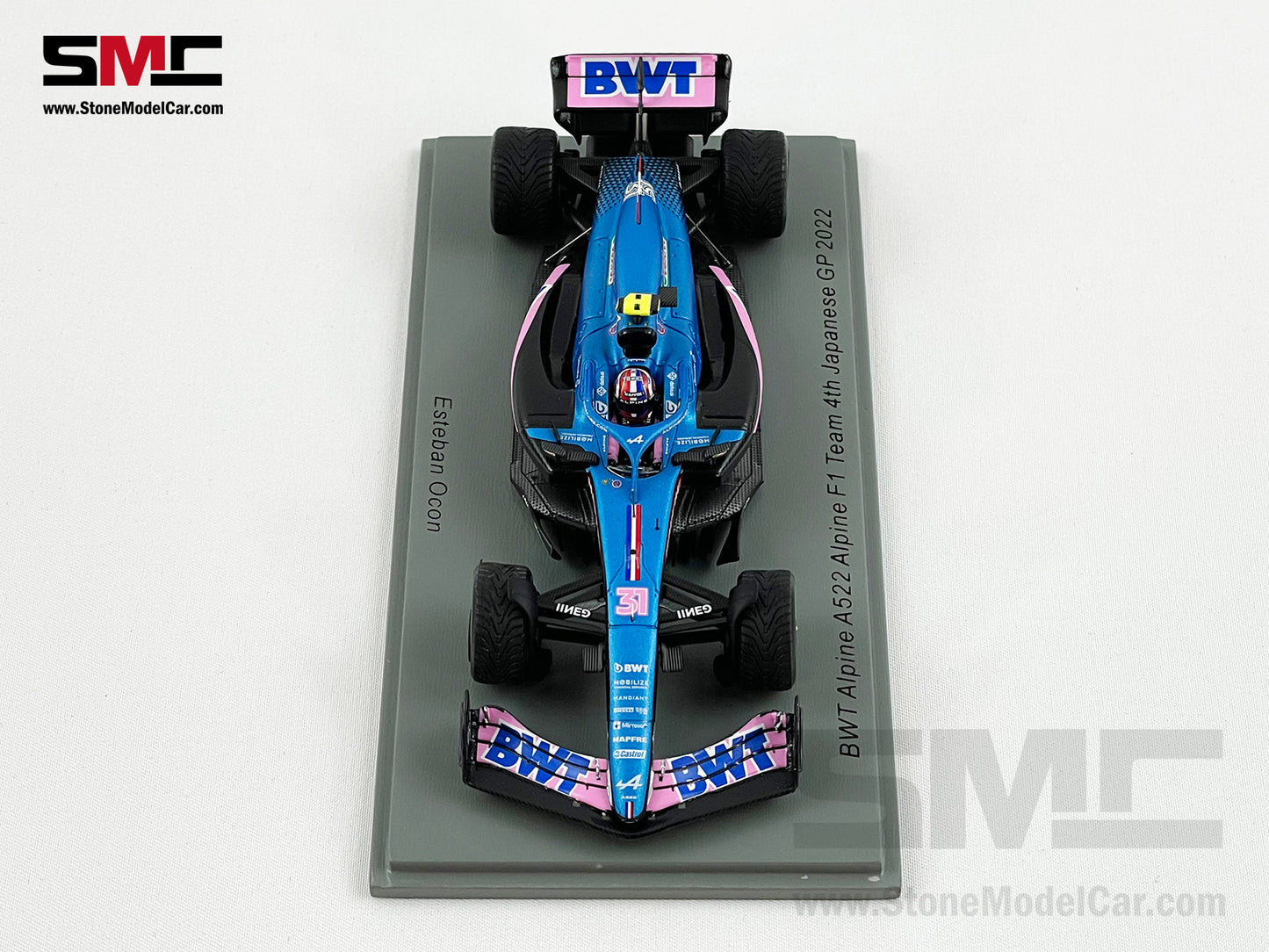 Alpine Renault BWT F1 A522 #31 Esteban Ocon Japan GP 4th 2022 1:43 Spark S8558