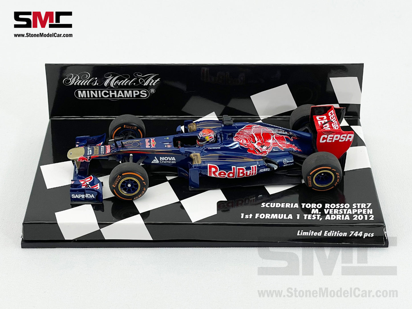 Scuderia Toro Rosso F1 STR7 Max Verstappen 1st F1 Test Adria 2014 1:43 MINICHAMPS