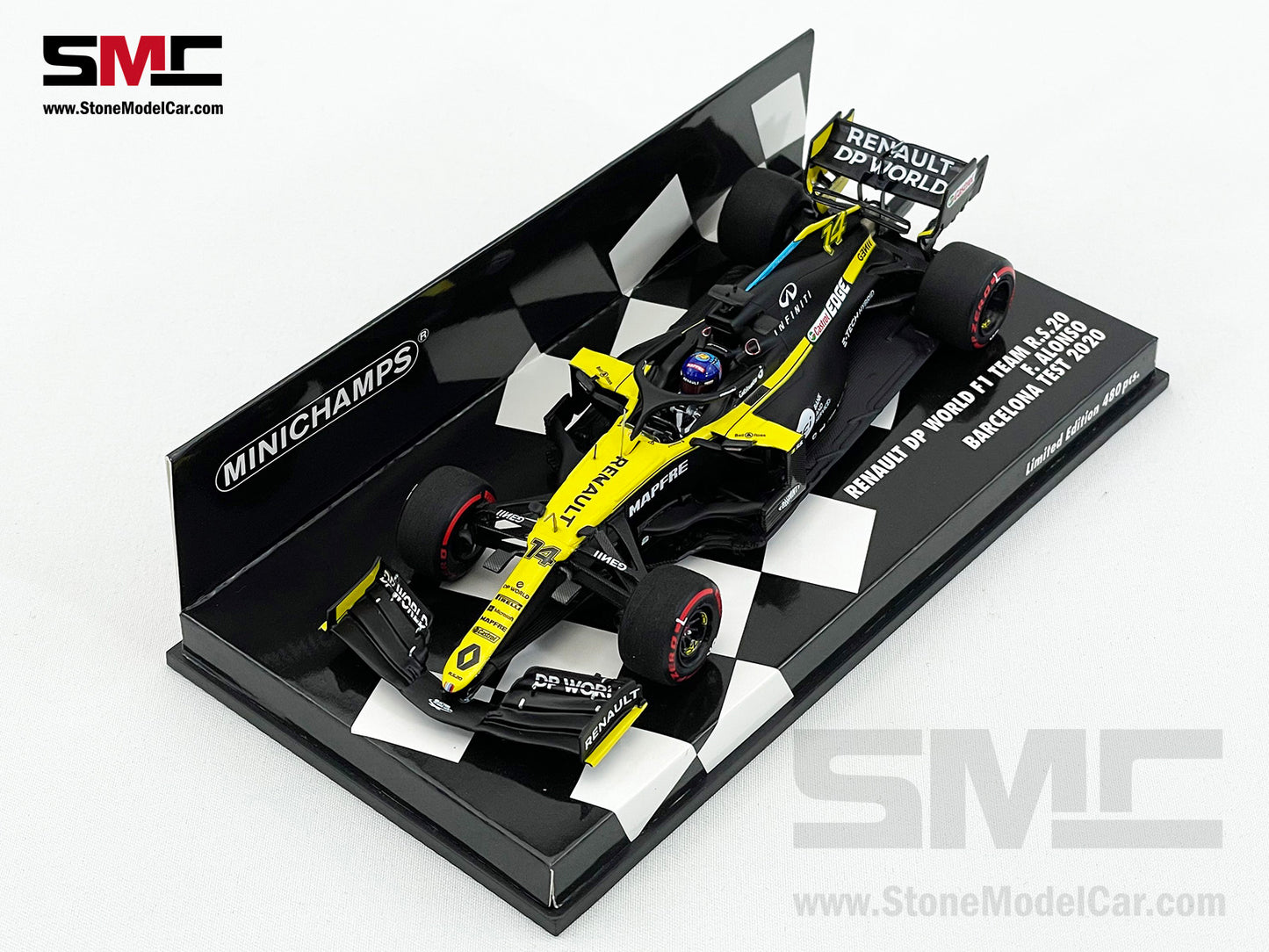 Renault DP World F1 R.S.20 #14 Fernando Alonso Barcelona Test 2020 1:43 MINICHAMPS
