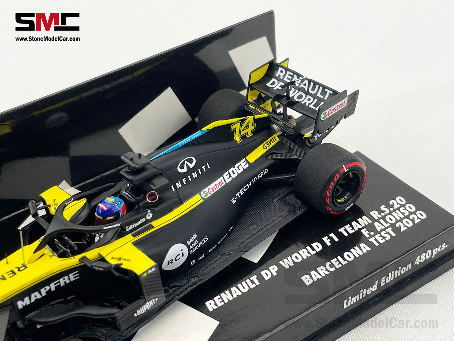 Renault DP World F1 R.S.20 #14 Fernando Alonso Barcelona Test 2020 1:43 MINICHAMPS