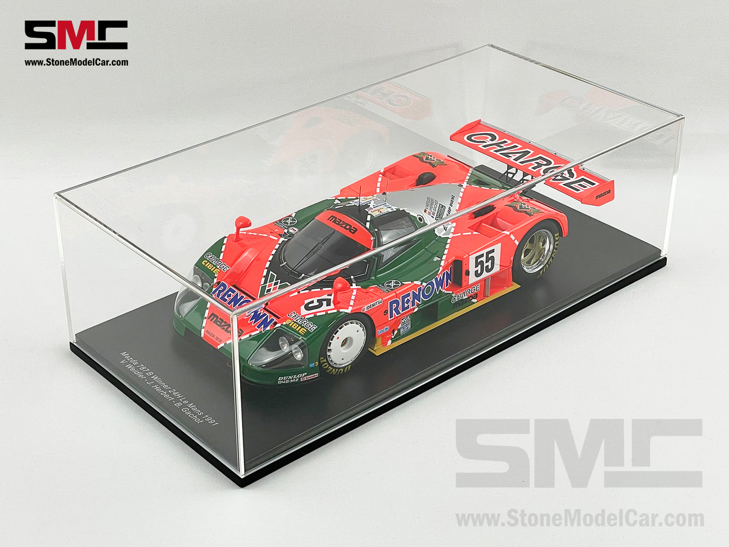 24h Le Mans 1991 Winner Mazda 787B #55 Weidler, Johnny, Gachot 1:18 Spark 18LM91
