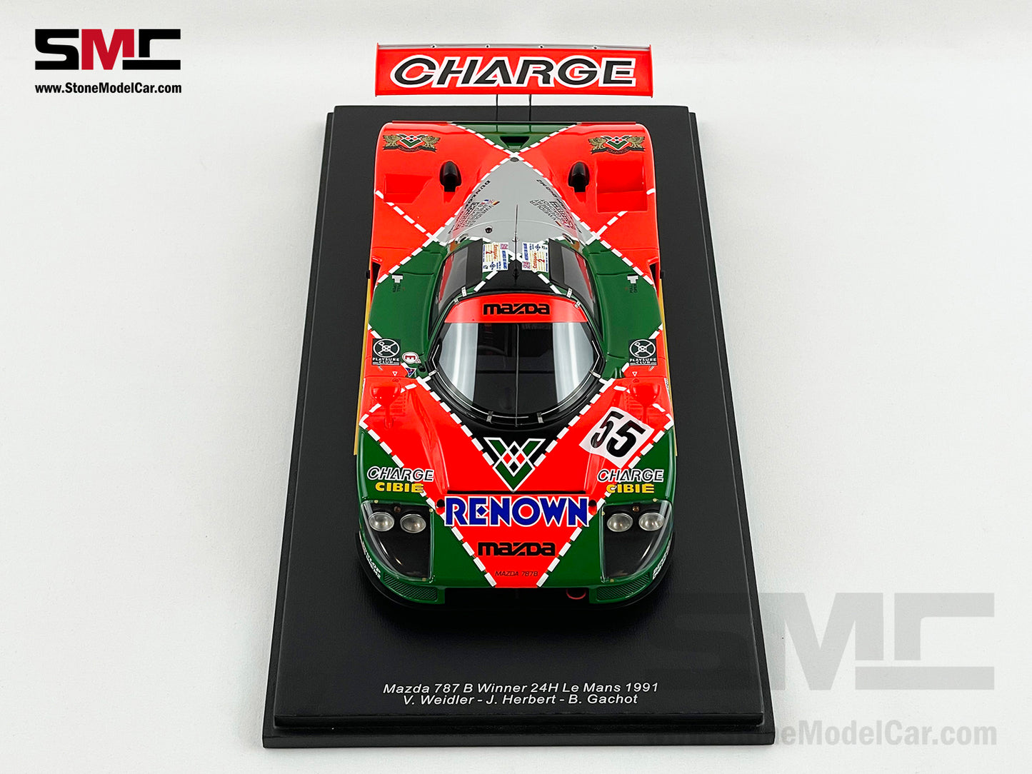 24h Le Mans 1991 Winner Mazda 787B #55 Weidler, Johnny, Gachot 1:18 Spark 18LM91