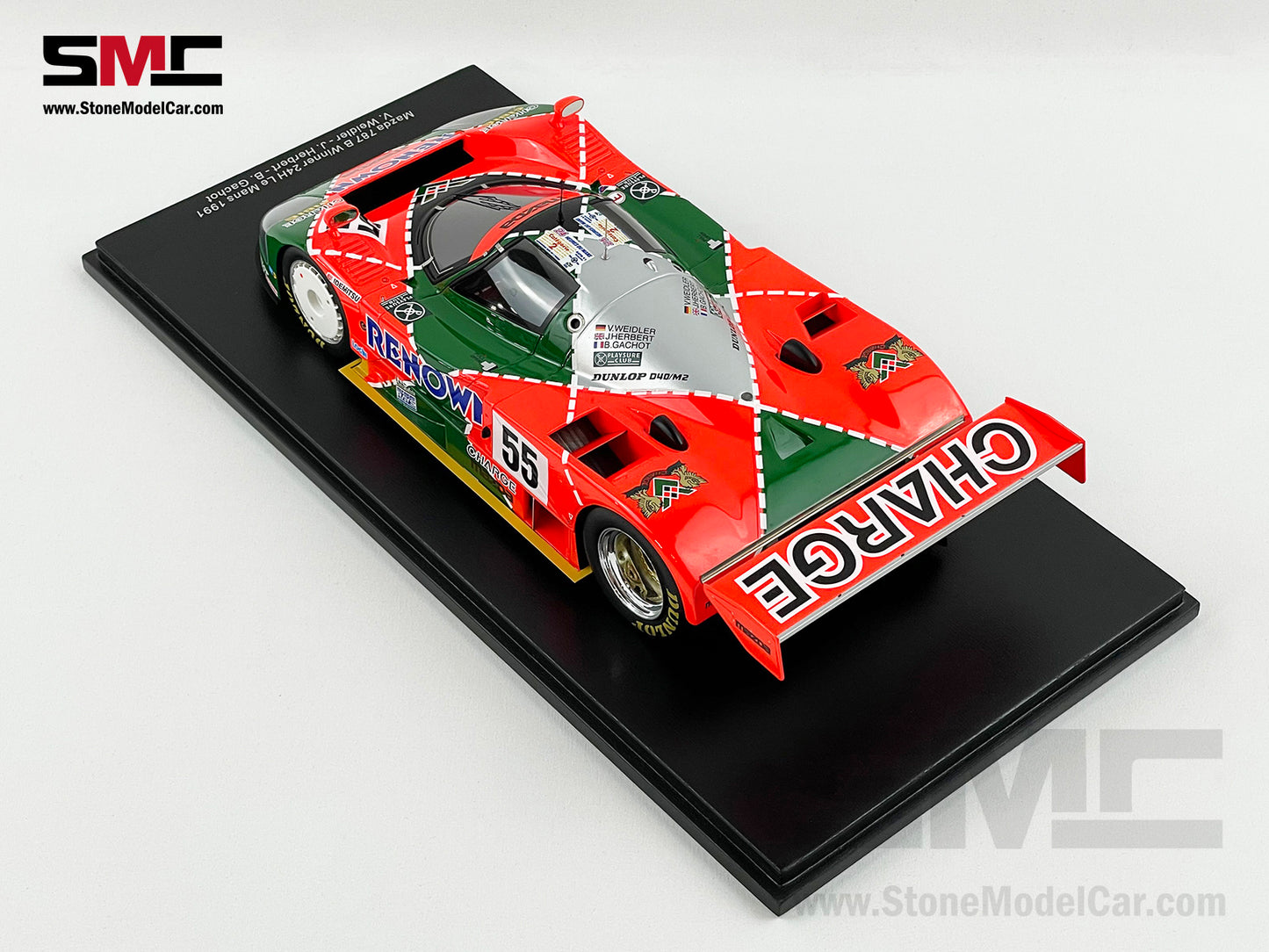 24h Le Mans 1991 Winner Mazda 787B #55 Weidler, Johnny, Gachot 1:18 Spark 18LM91