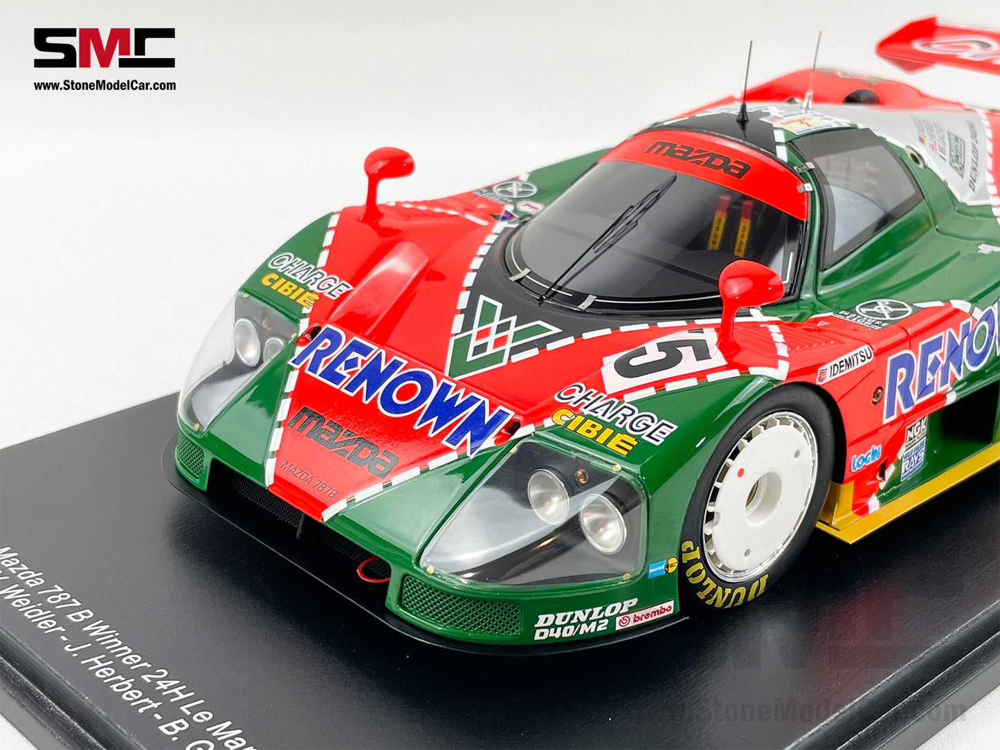 24h Le Mans 1991 Winner Mazda 787B #55 Weidler, Johnny, Gachot 1:18 Spark 18LM91