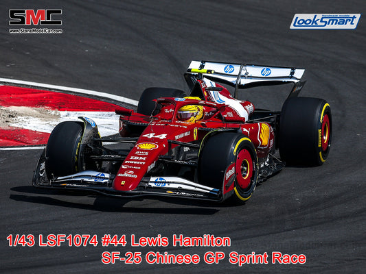 [Pre-Order] Ferrari F1 SF-25 #44 Lewis Hamilton Chinese GP Sprint Winner 2025 Looksmart 1:43 LSF1074
